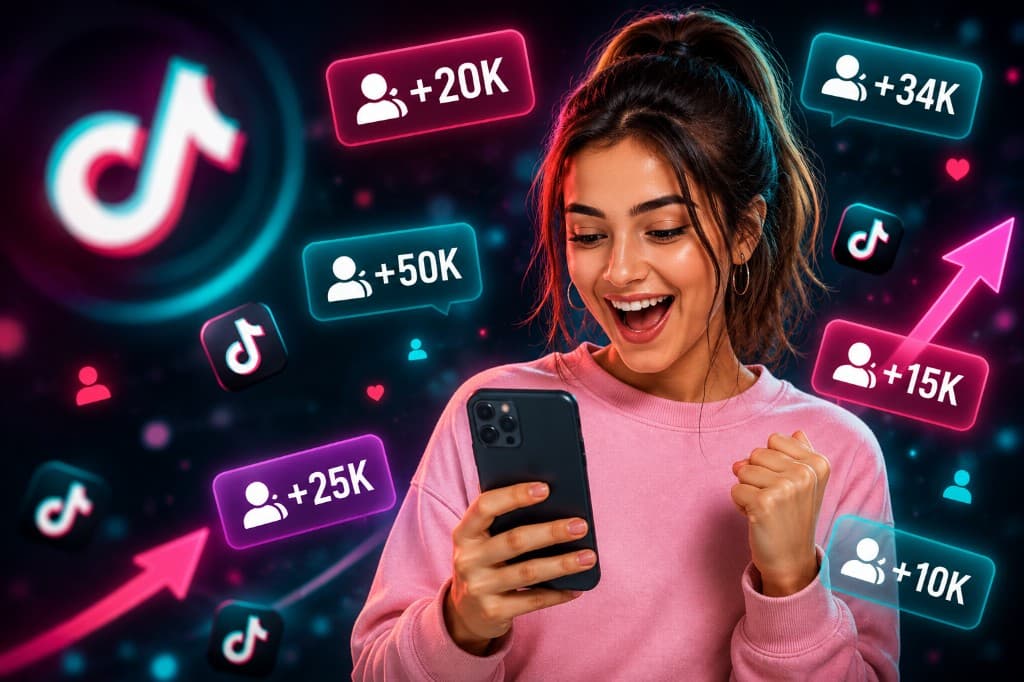 Guide illustration for buying TikTok followers safely on TokBoostly