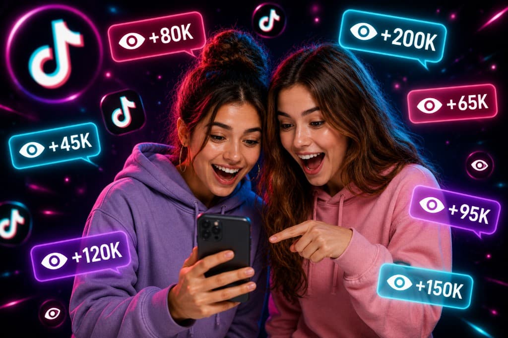Buy TikTok views with TokBoostly — more reach, fast delivery, and no password required