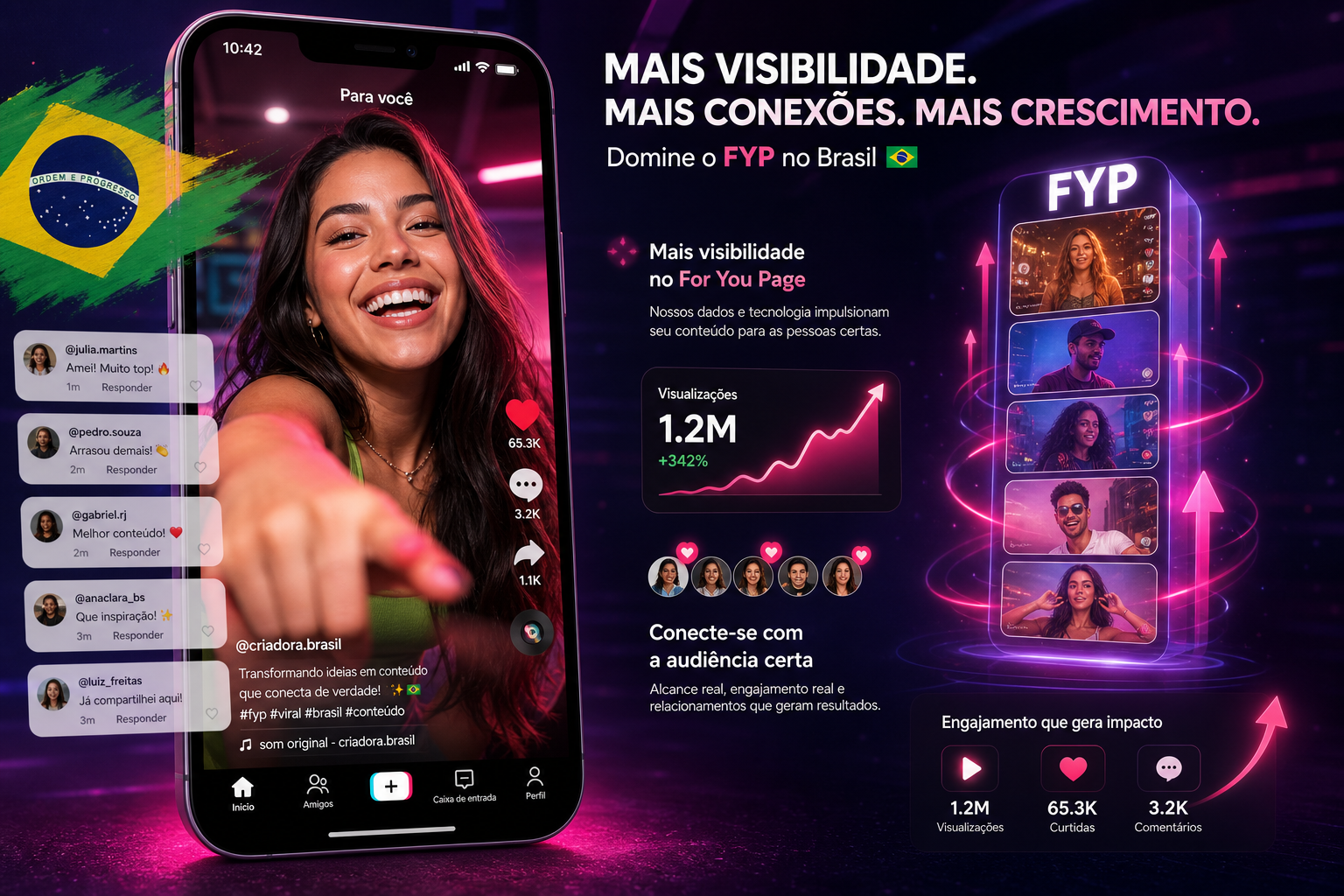 Comentários TikTok impulsionando visibilidade e interação no Brasil