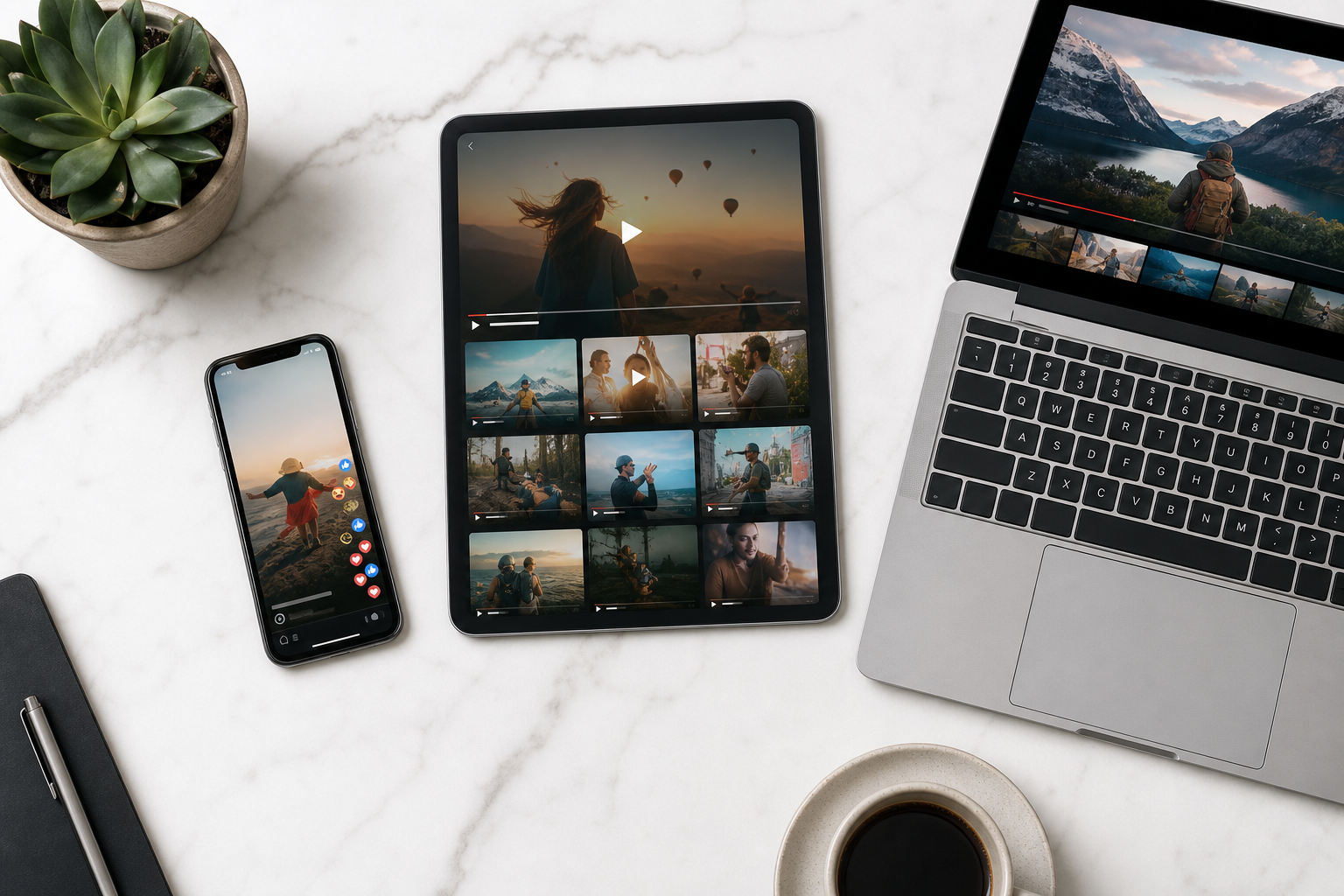 TikTok shares in a full engagement stack TikTok shares complementing views, likes, and comments in a full engagement stack