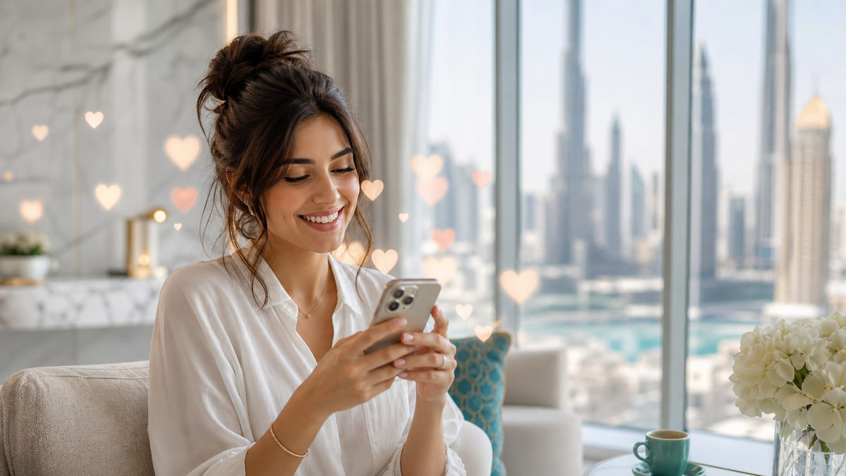 UAE hub TikTok auto likes continuous engagement UAE marketing team reviewing TikTok auto likes on a campaign smartphone in Dubai