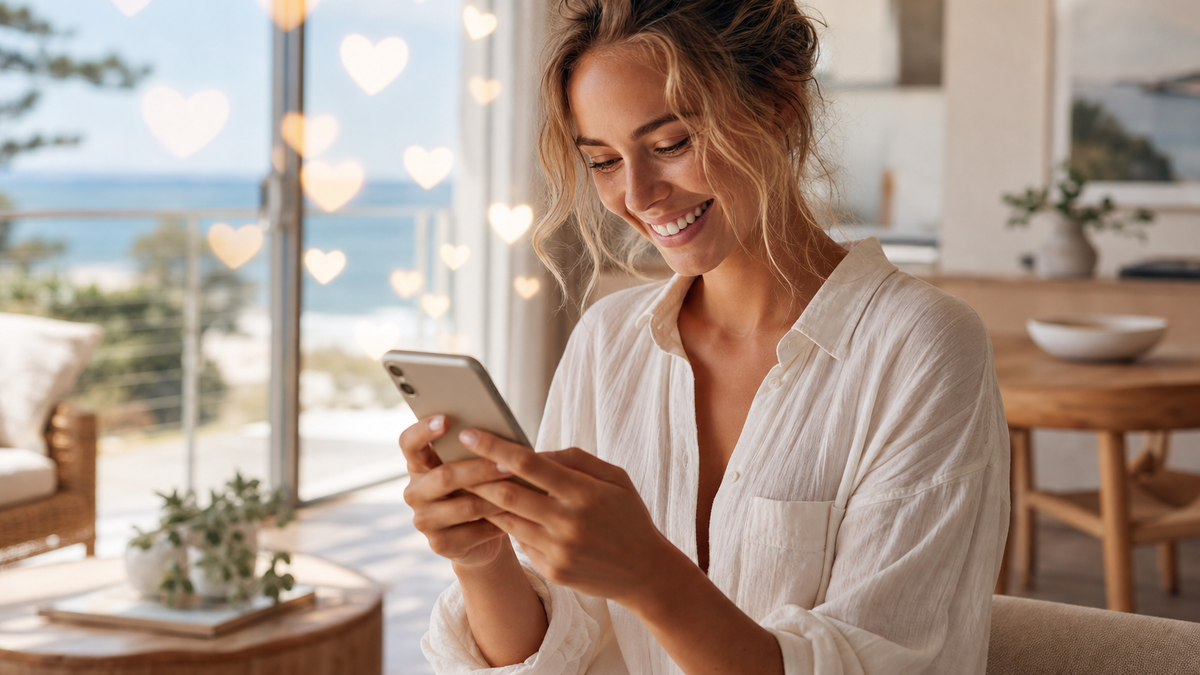 Australia TikTok auto likes for always-on uploads Australian marketing team reviewing TikTok auto likes rising on a campaign phone