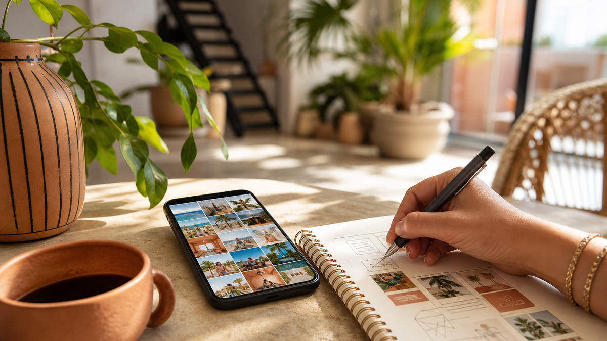 Cadencia de marca TikTok auto likes México Planner de marca en México alineando una serie de TikTok con likes automáticos