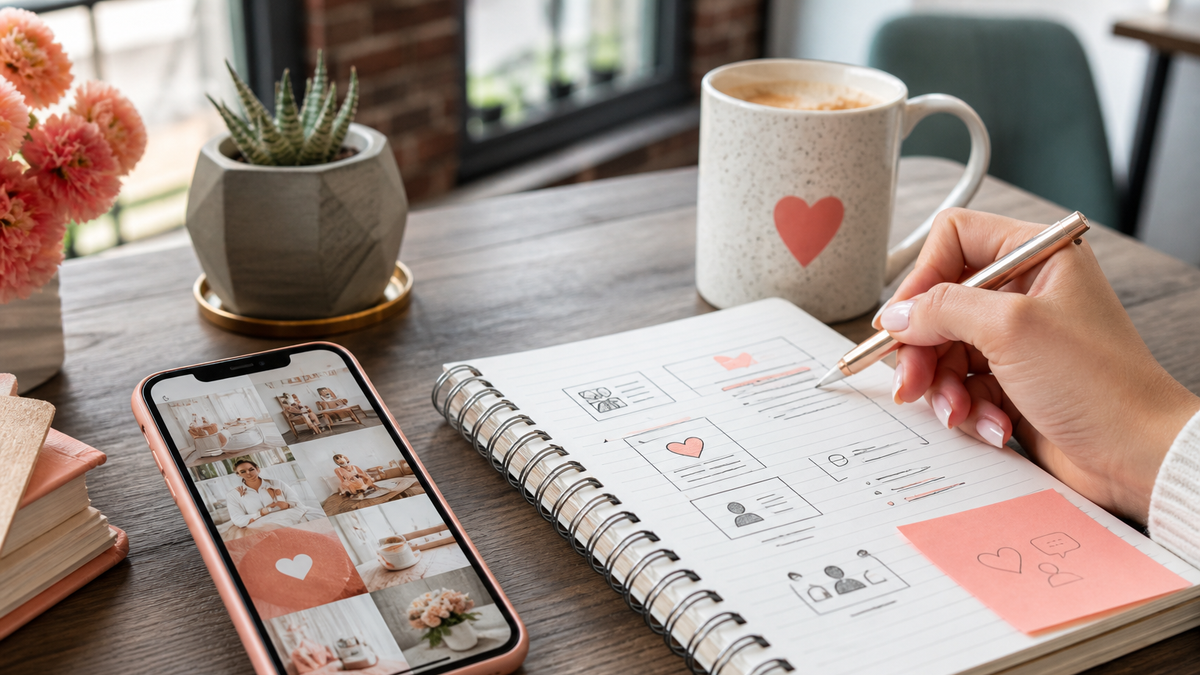 US brand calendar TikTok auto likes American brand manager planning TikTok series posts with automatic likes support