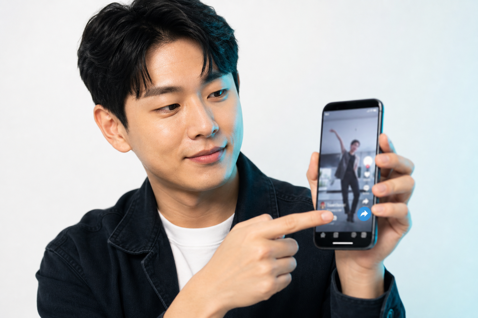 TikTok creator sharing video content for wider distribution and audience reach